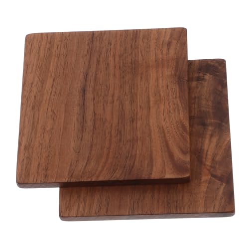 Beatifufu 2 Stück Verdickte Schwarze Walnussholzplatten Robuste DIY Schnitzblöcke für Anfänger Vielseitige Holzbretter zum Basteln und Kunsthandwerk von Beatifufu