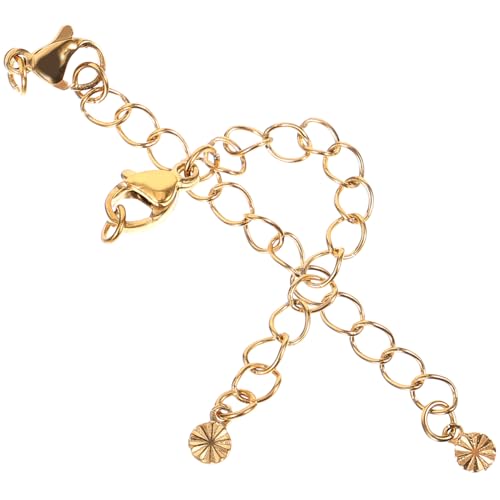 Beatifufu 2 Stück Verlängerungsketten für Armbänder und Halsketten Goldene DIY Schmuckketten mit Polierter Oberfläche Einfache Handhabung für Schmuckherstellung und Accessoires Beatifufu 2 Stück Verlängerungsketten für Armbänder und Halsketten Goldene DIY Schmuckketten mit Polierter Oberfläche Einfache Handhabung für Schmuckherstellung und Accessoires von Beatifufu