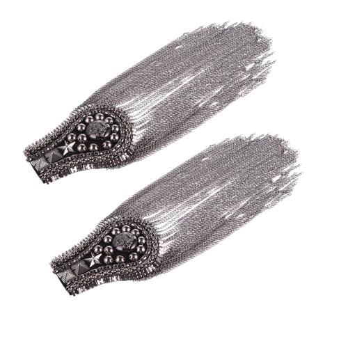 Beatifufu 2 Stücke Teiliges Modische Schulterklappen mit Quasten Brosche Epaulet Dekoration für Damen und Herren Vielseitiges Kostüm und Alltagsaccessoire Einfach zu Befestigen Stilvolle von Beatifufu
