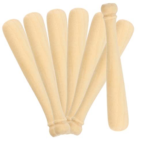 Beatifufu 20 Stück Mini Holz Baseballschläger Unlackierte DIY Bastelartikel für Graffiti Partygeschenke und Kreative Projekte von Beatifufu