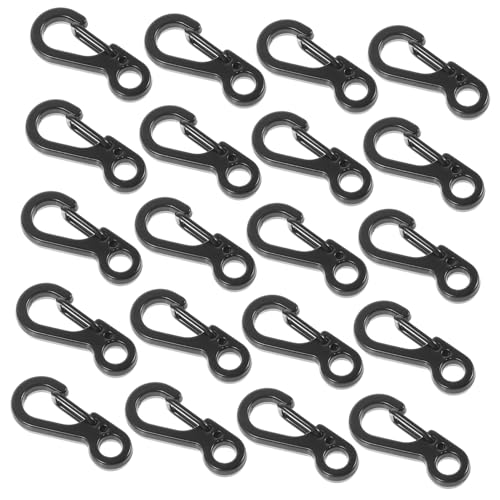 Beatifufu 20 Stück Mini Karabiner Clips aus Robustem Zinklegierung Kleine Karabinerhaken mit Federverschluss Schnelles Einhängen und Lösen Vielseitig Einsetzbar für Schmuck und von Beatifufu