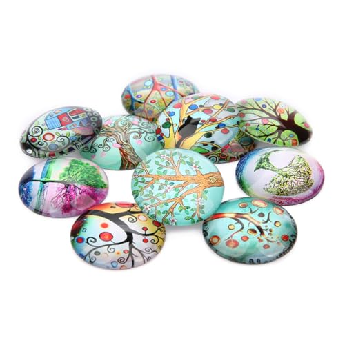 Beatifufu 20 Stück Runde Glas Patches in Gemischten Farben Kreative DIY Baum Muster Cabochons für Schmuck Uhren Dekorationen Vielseitige Glas Aufkleber für Bastelarbeiten Beatifufu 20 Stück Runde Glas Patches in Gemischten Farben Kreative DIY Baum Muster Cabochons für Schmuck Uhren Dekorationen Vielseitige Glas Aufkleber für Bastelarbeiten von Beatifufu