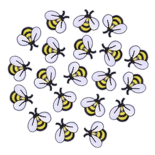 Beatifufu 20 Stück Teiliges Bestickte Bienen Patches Applikationen zum Aufnähen für Jeans Taschen Kleidung Farbenfrohe Stickerei Robuste Textur zum Reparieren und Dekorieren von Textilien Beatifufu 20 Stück Teiliges Bestickte Bienen Patches Applikationen zum Aufnähen für Jeans Taschen Kleidung Farbenfrohe Stickerei Robuste Textur zum Reparieren und Dekorieren von Textilien von Beatifufu