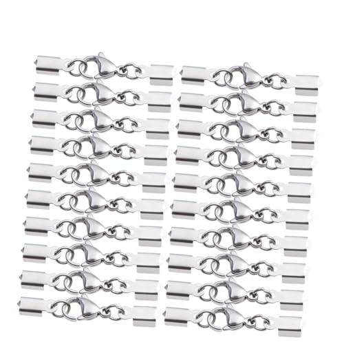 Beatifufu 20 Stück Teiliges DIY Schmuck Verschluss aus Langlebiger Eisenlegierung Silberfarbene Karabinerverschlüsse für Halsketten Armbänder Anhänger für Schmuckherstellung und Reparatur von Beatifufu