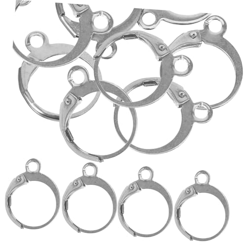 Beatifufu 20 Stück Teiliges Edelstahl Ohrhaken Ohrring Rohlinge für DIY Schmuckherstellung Leichte Glatte Ohrstecker komponenten in Silber Geeignet für Ohrstecker Basteln und Earring Charms Beatifufu 20 Stück Teiliges Edelstahl Ohrhaken Ohrring Rohlinge für DIY Schmuckherstellung Leichte Glatte Ohrstecker komponenten in Silber Geeignet für Ohrstecker Basteln und Earring Charms von Beatifufu