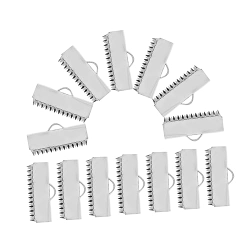 Beatifufu 20 Stück Teiliges Edelstahl Schmuck Endkappen mit Elegantem Curl Design Robuste Quetschperlen für Lederclip Verbindungen Sichere Verschlüsse für Armbänder und Halsketten Beatifufu 20 Stück Teiliges Edelstahl Schmuck Endkappen mit Elegantem Curl Design Robuste Quetschperlen für Lederclip Verbindungen Sichere Verschlüsse für Armbänder und Halsketten von Beatifufu