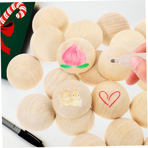 Beatifufu 20 Stück Teiliges Halbholzperlen Naturholz Halbkugel Bastelperlen für DIY Schmuckherstellung und Dekoration Glatte Oberfläche Sichere Holzperlen zum Auffädeln für Beatifufu 20 Stück Teiliges Halbholzperlen Naturholz Halbkugel Bastelperlen für DIY Schmuckherstellung und Dekoration Glatte Oberfläche Sichere Holzperlen zum Auffädeln für von Beatifufu