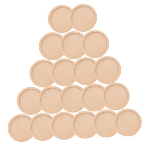 Beatifufu 20 Stück Teiliges Holzrundschalen Außendurchmesser Innendurchmesser Naturholz Schmuckbasis Anhänger Trays für DIY Schmuckherstellung Bastelanhänger Zubehör Beatifufu 20 Stück Teiliges Holzrundschalen Außendurchmesser Innendurchmesser Naturholz Schmuckbasis Anhänger Trays für DIY Schmuckherstellung Bastelanhänger Zubehör von Beatifufu
