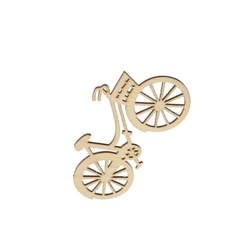 Beatifufu 20 Stück Teiliges Holzscheiben Fahrrad mit Herz Ausschnitt Unlackierte Holz Veneers für DIY Weihnachtsbaumschmuck Hochzeitsdeko Basteln Scrapbooking Glatte Beidseitige Oberfläche von Beatifufu