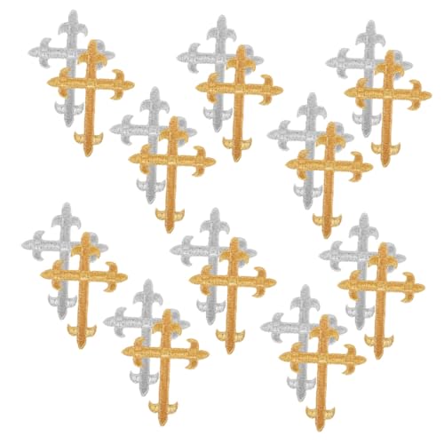 Beatifufu 20 Stück Teiliges Kreuz Aufnäher zum Aufbügeln mit Bestickten und Pailletten Details Langlebig und Vielseitig für Kleidung Jacken Rucksäcke Einfaches Anbringen ohne Nähen Gold und Beatifufu 20 Stück Teiliges Kreuz Aufnäher zum Aufbügeln mit Bestickten und Pailletten Details Langlebig und Vielseitig für Kleidung Jacken Rucksäcke Einfaches Anbringen ohne Nähen Gold und von Beatifufu