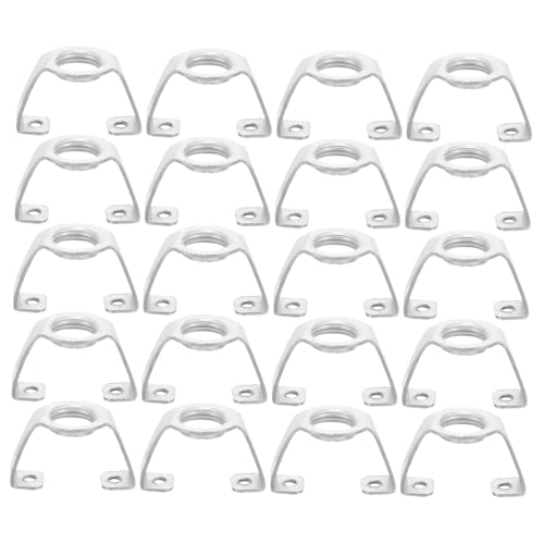 Beatifufu 20 Stück Teiliges Lampenhalter aus Stabilem Eisen Langlebige Lampenfassung Zubehör Einfache Montage Kompakt und Praktisch für Wandlampe Aufbauspot und LED Lampenhalter von Beatifufu