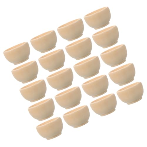 Beatifufu 20 Stück Teiliges Mini Holzschalen zum Bemalen Naturbelassen DIY Holzfiguren für Bastelset für Montessori Heimunterricht Dekoration und Lernspiele Beatifufu 20 Stück Teiliges Mini Holzschalen zum Bemalen Naturbelassen DIY Holzfiguren für Bastelset für Montessori Heimunterricht Dekoration und Lernspiele von Beatifufu
