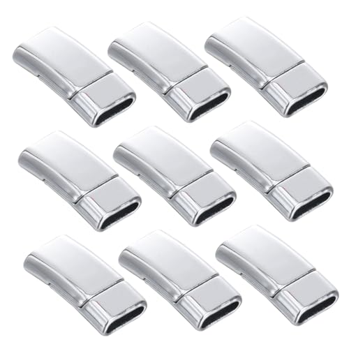 Beatifufu 20 Stück Teiliges Silbernes Magnetverschluss für Schmuckherstellung Starke Pull Apart Verschlüsse Leicht Passend für Leder und Kordelarmbänder DIY Connector Zubehör für Beatifufu 20 Stück Teiliges Silbernes Magnetverschluss für Schmuckherstellung Starke Pull Apart Verschlüsse Leicht Passend für Leder und Kordelarmbänder DIY Connector Zubehör für von Beatifufu