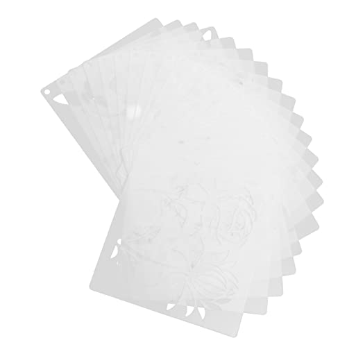 Beatifufu 20 Stück Teiliges Wiederverwendbares Pet Malerei schablonen Blumen Pflanzenmotiven Vielseitige DIY Zeichenschablonen für Wandgestaltung Scrapbooking Möbel Stoffdekoration von Beatifufu