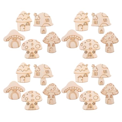 Beatifufu 20 Stück Unbehandelte Holzscheiben für Diy Bastelprojekte Natürliche Pilzformen zum Malen und Dekorieren für Frühjahrsornamente und Heimdekoration Beatifufu 20 Stück Unbehandelte Holzscheiben für Diy Bastelprojekte Natürliche Pilzformen zum Malen und Dekorieren für Frühjahrsornamente und Heimdekoration von Beatifufu