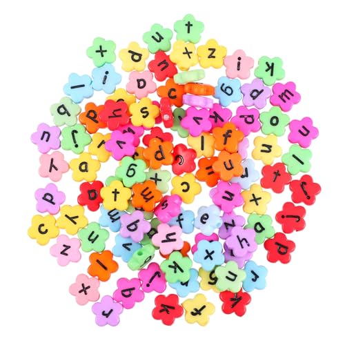 Beatifufu 200 Stück Acryl Buchstabenperlen und Blumenform Perlen Langlebig Bunt Lang Lochgröße für DIY Armbänder Halsketten Schmuck und Bastelprojekte Beatifufu 200 Stück Acryl Buchstabenperlen und Blumenform Perlen Langlebig Bunt Lang Lochgröße für DIY Armbänder Halsketten Schmuck und Bastelprojekte von Beatifufu