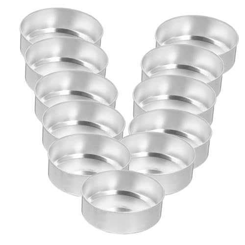 Beatifufu 200 Stück Aluminium Teelicht Dosen für DIY Duftkerzenherstellung Leere Behälter für Kerzen Hochtemperaturbeständig Silber für Bastelprojekte und Aufbewahrung von Beatifufu