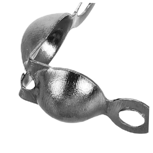 Beatifufu 200 Stück Crimpperlen für Schmuckherstellung Langlebige Metall Crimpperlen mit Doppelkopf Schwarze Quetschperlen für DIY Armbänder Vielseitige Klemmen für Perlenketten und von Beatifufu