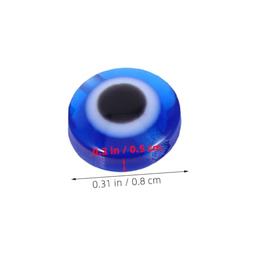 Beatifufu 200 Stück Evil Eye Resin Perlen Flach Rund Bunte Bastelperlen für Schmuckherstellung Armbänder Halsketten Ohrringe DIY Kreativ Zubehör von Beatifufu