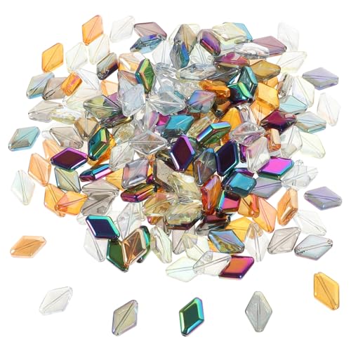 Beatifufu 200 Stück Glasperlen mit Mittlerem Facettiert Bunte DIY Bastelperlen für Schmuckherstellung Armbänder Halsketten Charm Zubehör von Beatifufu