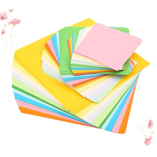 Beatifufu 200 Stück Origami Faltpapier Buntpapier Umweltfreundliches Faltbares Bastelpapier für DIY Kindergarten Bastelprojekte Vielfältige Farben für Handwerkskunst und Kreativset von Beatifufu