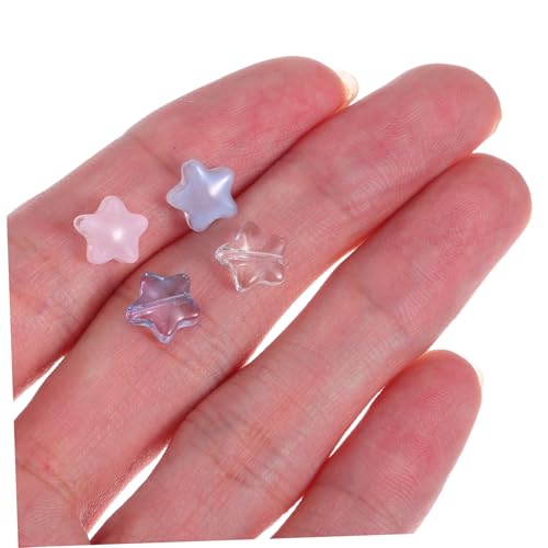 Beatifufu 200 Stück Stern Perlen für Schmuckherstellung Bunte Spacer Perlen in Transparent Blau und Lila DIY Armbänder Halsketten Ohrringe Basteln Robuste Vielseitige Bastelperlen von Beatifufu