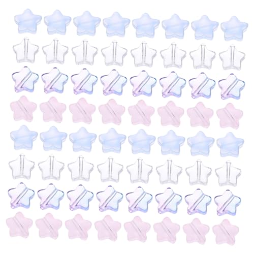 Beatifufu 200 Stück Teiliges Bunte Stern Perlen aus Spacer Beads für Armband Schmuckherstellung Transparente Blaue Pinke Violette Farben Einfache Handhabung Langlebig Kreative DIY von Beatifufu
