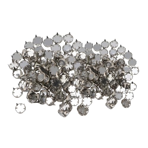 Beatifufu 200 Stück Teiliges Runde Strass nieten DIY Claw Rivets Glitzernde Punk Diamond Nailheads für Kleidung Schuhe Taschen Individuelle Schmuckgestaltung von Beatifufu