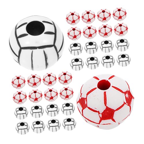 Beatifufu 200pcs DIY Volleyball Perlen Acryl Sportball Perlen Für Schmuck Making Armband Bastelperlen Halskette Herstellen Fußballperlen Beatifufu 200pcs DIY Volleyball Perlen Acryl Sportball Perlen Für Schmuck Making Armband Bastelperlen Halskette Herstellen Fußballperlen von Beatifufu