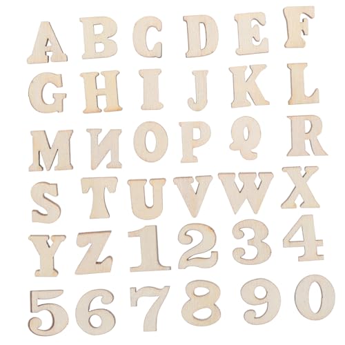 Beatifufu 200pcs Holzbriefe Und Zahlen Für Kunsthandwerk Ideal Für DIY von Beatifufu