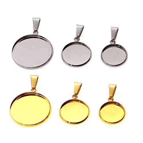 Beatifufu 20Stücke Anhänger DIY Schmuck Zubehör Runde Cabochon Basen Mit Innendurchmesser Halter Für Halsketten Und Bastelprojekte Beatifufu 20Stücke Anhänger DIY Schmuck Zubehör Runde Cabochon Basen Mit Innendurchmesser Halter Für Halsketten Und Bastelprojekte von Beatifufu