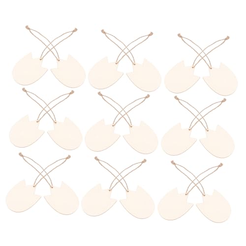 Beatifufu 20Stücke Hölzerne Tulpenanhänger Unfertige Holzscheiben für DIY Dekorationen Hängende Tulpenscheiben zur Individuellen Gestaltung von Zuhause und Partys von Beatifufu