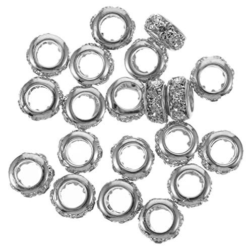 Beatifufu 20Stücke Kupfer Rondelle Abstandshalterperlen für DIY Schmuckherstellung Glänzende Strassperlen für Armbänder Halsketten Schlüsselanhänger und Bastelprojekte Beatifufu 20Stücke Kupfer Rondelle Abstandshalterperlen für DIY Schmuckherstellung Glänzende Strassperlen für Armbänder Halsketten Schlüsselanhänger und Bastelprojekte von Beatifufu