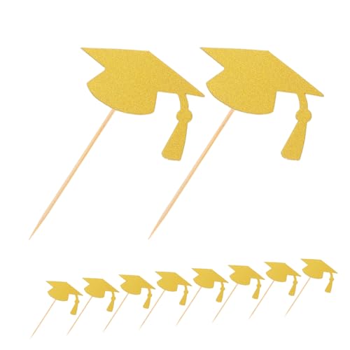 Beatifufu 24 Stück Teiliges Graduation Cupcake Topper Nachhaltige Abschluss Tortendeko für Kuchen Aller Kreative Partydekoration für Abschlussfeier und College Graduation von Beatifufu