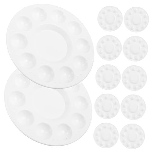 Beatifufu 24 Stück Teiliges Kunststoff Mischpalette Runde Fach Farbmischschale Leicht Auslaufsicher Abwaschbar Tragbar für Acryl Aquarell und Ölfarben Künstler und Hobbykünstler Beatifufu 24 Stück Teiliges Kunststoff Mischpalette Runde Fach Farbmischschale Leicht Auslaufsicher Abwaschbar Tragbar für Acryl Aquarell und Ölfarben Künstler und Hobbykünstler von Beatifufu