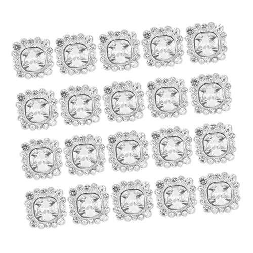 Beatifufu 24 Stück Teiliges Strass Kristallknopf mit Funkelnde Schmuckknöpfe für DIY Hochzeitskleider Kleidung Taschen und Bastelverzierung Quadratisch Silberfarbene Glitzer Applikationen Beatifufu 24 Stück Teiliges Strass Kristallknopf mit Funkelnde Schmuckknöpfe für DIY Hochzeitskleider Kleidung Taschen und Bastelverzierung Quadratisch Silberfarbene Glitzer Applikationen von Beatifufu