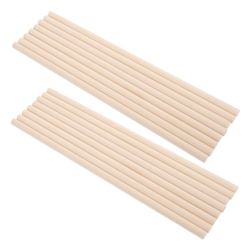 Beatifufu 25 Stück Holzstäbchen für Natürliche Runde Holzstäbe für Diy Bastelprojekte Durchmesser für Kreative Handarbeiten und von Beatifufu
