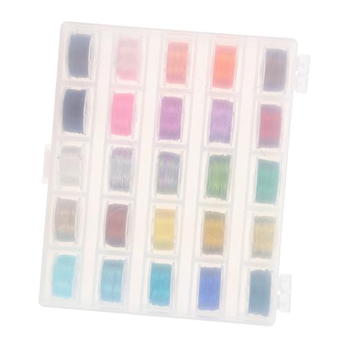 Beatifufu 25 Stück Teiliges Stickgarn aus Hochwertigem Polyester Reißfest und Langlebig Bunte Stickfäden für Hand Maschinenstickerei Vielseitig Verwendbar für Armbänder Quasten und von Beatifufu