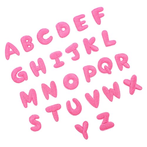 Beatifufu 26 Stück Teiliges Buchstaben Aufbügeln Bestickte Buchstaben-patches Vielseitig für Kleidung Hüte Socken Jeans Taschen Einfach Anzubringen zum Reparieren und Individualisieren von Beatifufu