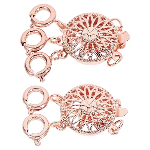 Beatifufu 2Stücke Halskettenschichtverschluss für DIY Schmuck Mehrreihiger Halskettenanschluss für Armbänder Einfache Installation Goldene Beatifufu 2Stücke Halskettenschichtverschluss für DIY Schmuck Mehrreihiger Halskettenanschluss für Armbänder Einfache Installation Goldene von Beatifufu
