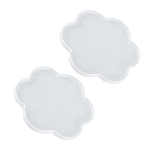 Beatifufu 2Stücke Silikon Untersetzungsformen für DIY Becheruntersetzer und Plattenmatten Flexible Gießformen Hochwertigem Silikon für Bastelprojekte von Beatifufu