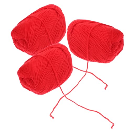 Beatifufu 3 Rollen Milchbaumwolle Garn Baumwollgarn Weiches Vielseitiges Strickgarn für DIY Häkeln und Handstricken Langlebig Einfach zu Schneiden für Pullover und Hüte Beatifufu 3 Rollen Milchbaumwolle Garn Baumwollgarn Weiches Vielseitiges Strickgarn für DIY Häkeln und Handstricken Langlebig Einfach zu Schneiden für Pullover und Hüte von Beatifufu