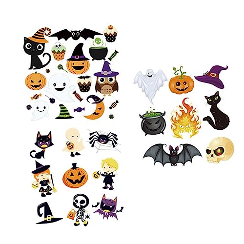 Beatifufu 3 Stk. Heiße Aufkleber Flecken Halloween überweisen Kostüm kleiden Mini Stickflicken aufbügeln Flicken aufnähen Stickereiapplikationen Transferaufkleber zum Aufbügeln Papier von Beatifufu