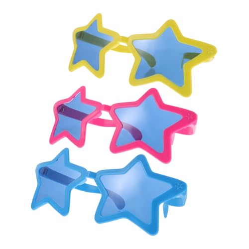 Beatifufu 3 Stück Exaggerated Star Brillen Lustige Hawaii Sonnenbrille für Sommerpartys Stranddeko und Fotospaß als Partygeschenk für Unvergessliche Erinnerungen von Beatifufu