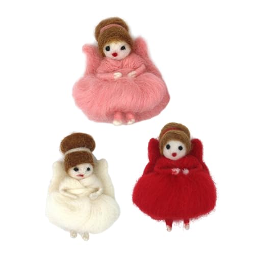 Beatifufu 3 Stück Handgemachte Wollfilz Engel Mädchen Schlüsselanhänger Anhänger Süße Tanzende Dekoration für Weihnachten DIY Plüsch Charm für Taschen und Weihnachtsbaum Beatifufu 3 Stück Handgemachte Wollfilz Engel Mädchen Schlüsselanhänger Anhänger Süße Tanzende Dekoration für Weihnachten DIY Plüsch Charm für Taschen und Weihnachtsbaum von Beatifufu