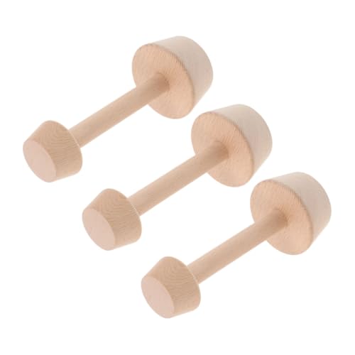 Beatifufu 3 Stück Holz Tart Tamper Doppelseitig Nachhaltiges Backwerkzeug mit Griff Natürlicher Holzduft Wiederverwendbar für Eierkuchen Mini-pies Käsekuchen DIY Dessertformen von Beatifufu