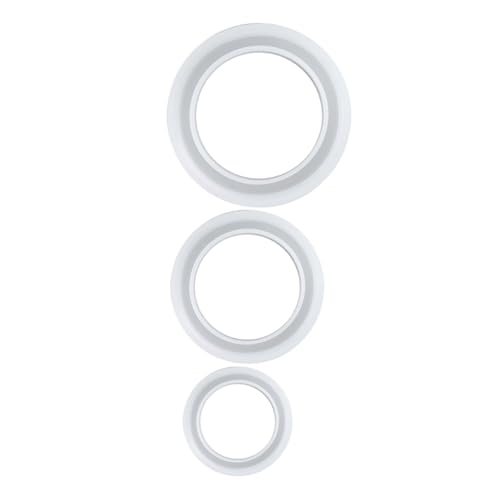 Beatifufu 3 Stück Teiliges DIY Armband Silikonform Runde Epoxidharz Schmuckform Flexible Handwerksform für Individuelle Kristallarmbänder Wiederverwendbar und Leicht zu Reinigen von Beatifufu