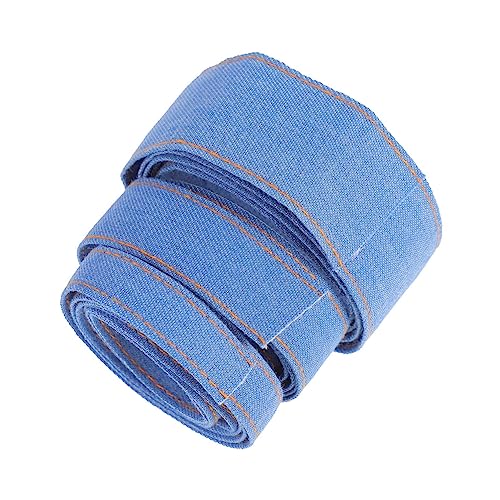 Beatifufu 3 Stück Teiliges Denim Stoffband mit Gelber Steppung Breit Robustes Jeansband für DIY Haarschleifen Handgefertigte Haarschmuck Materialien Vielseitig Zuschneidbar Langlebig und von Beatifufu