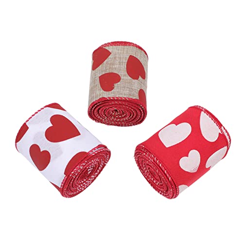 Beatifufu 3 Stück Teiliges Herzmuster Schleifenband Leichtes DIY Geschenkband für Hochzeit Valentinstag Partydekoration Handgemacht für Geschenkverpackung und Bastelprojekte Beatifufu 3 Stück Teiliges Herzmuster Schleifenband Leichtes DIY Geschenkband für Hochzeit Valentinstag Partydekoration Handgemacht für Geschenkverpackung und Bastelprojekte von Beatifufu