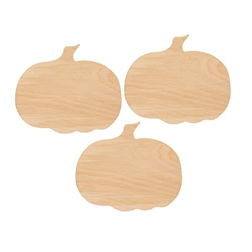 Beatifufu 3 Stück Teiliges Holzplatten in Kürbisform Glatte Oberfläche zum Bemalen Leichtes Diy-bastelbrett für Familien Unvollendete Holz-kürbisformen für Herbst Halloween-dekorationen von Beatifufu